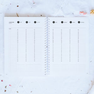 Semainier planner design minimaliste